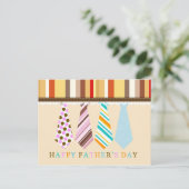Happy Vathers Day Postkarte (Stehend Vorderseite)