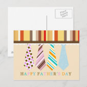 Happy Vathers Day Postkarte (Vorne/Hinten)