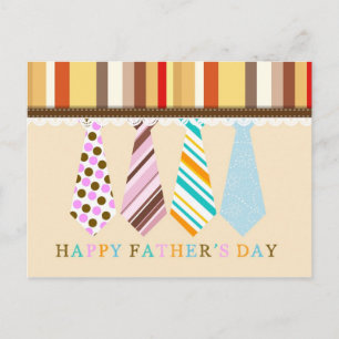 Happy Vathers Day Postkarte