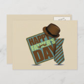 Happy Vathers Day Postkarte (Vorne/Hinten)