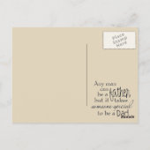 Happy Vathers Day Postkarte (Rückseite)