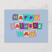 Happy Vathers Day Postkarte (Vorderseite)