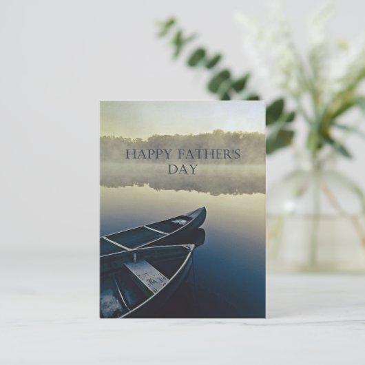 Happy Vathers Day Postkarte (Stehend Vorderseite)