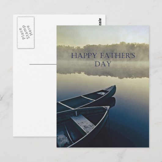 Happy Vathers Day Postkarte (Vorne/Hinten)