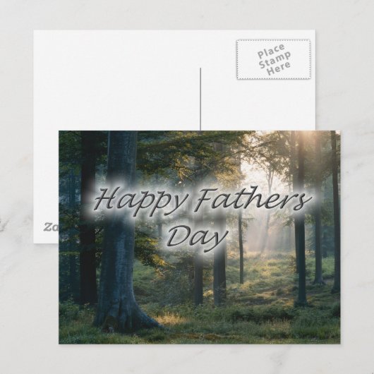 Happy Vathers Day Postkarte (Vorne/Hinten)