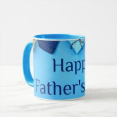Happy Vathers Day Printed Modern Sky Blue Tasse