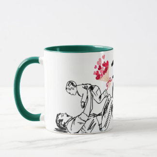 Happy Vathers Day Printed Modern Tasse