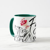 Happy Vathers Day Printed Modern Tasse (Vorderseite Links)