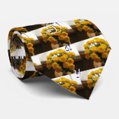 Happy Vathers Day Rote Rosen Krawatte (Gerollt)
