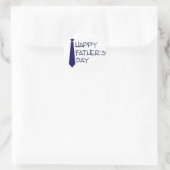 Happy Vathers Day Runder Aufkleber (Tasche)