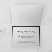 Happy Vathers Day Three Foto Collage Card Karte (Innenseite)