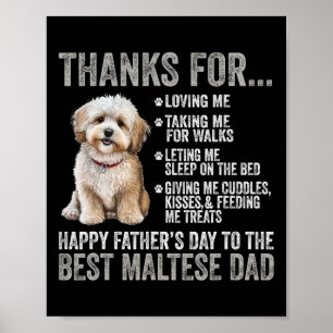 Happy Vathers Day to Best Maltese Vater - Maltes Poster
