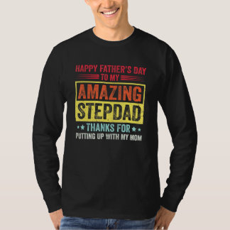 Happy Vathers Day to My Phantastisch Stepdad Retro T-Shirt