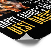 Happy Vathers Day to the Best Dackel Vater - Dach Poster (Ecke)