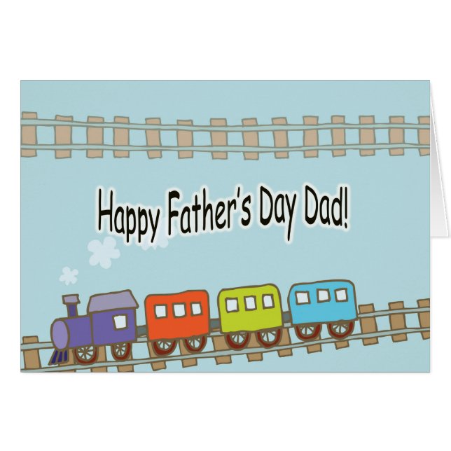 Happy Vathers Day Train (Vorderseite (Horizontal))