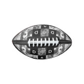 Happy Vathers Day Vater Black & White Foto Grid Football (Vorderseite)