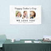 Happy Vathers Day Vater Custom Foto Collage Banner (Messeveranstaltung)