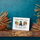 Happy Vathers Day Vater Custom Foto Collage Fotoplatte (Seite)