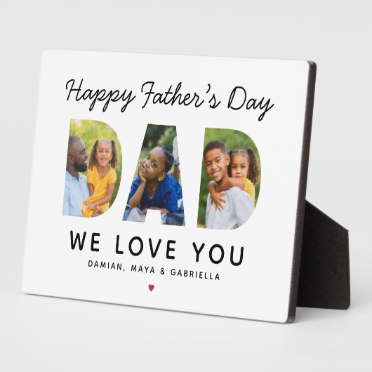 Happy Vathers Day Vater Custom Foto Collage Fotoplatte (Seite)