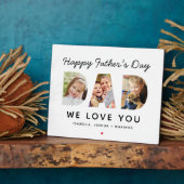 Happy Vathers Day Vater Custom Foto Collage Fotoplatte (Seite)
