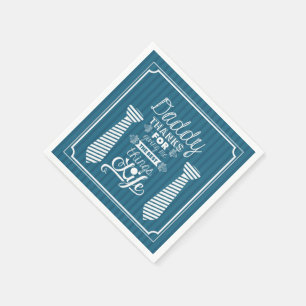 Happy Vathers Day Vater Danke, dass Sie mir das Be Serviette