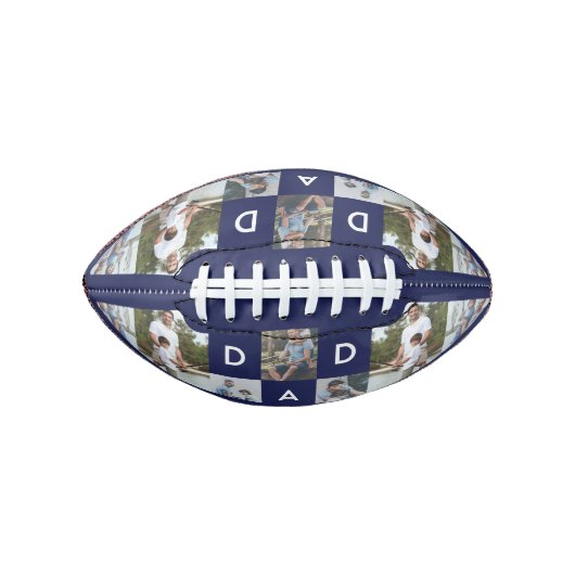 Happy Vathers Day Vater Foto Collage Grid Football (Vorderseite)