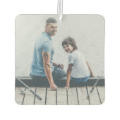 Happy Vathers Day Vater Modernes Multi Foto Grid Autolufterfrischer (Rückseite)