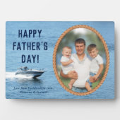 Happy Vathers Day Vater Personalisiertes Foto Fotoplatte (Vorderseite)
