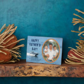 Happy Vathers Day Vater Personalisiertes Foto Fotoplatte (Seite)