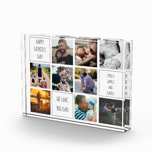 Happy Vathers Day, wir Liebe, dass ihr Foto Collag (Rechts)