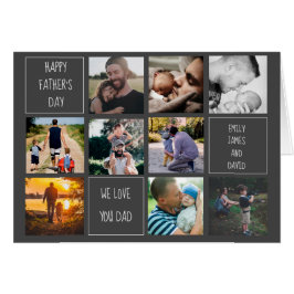 Happy Vathers Day, wir Liebe, dass ihr Foto Collag