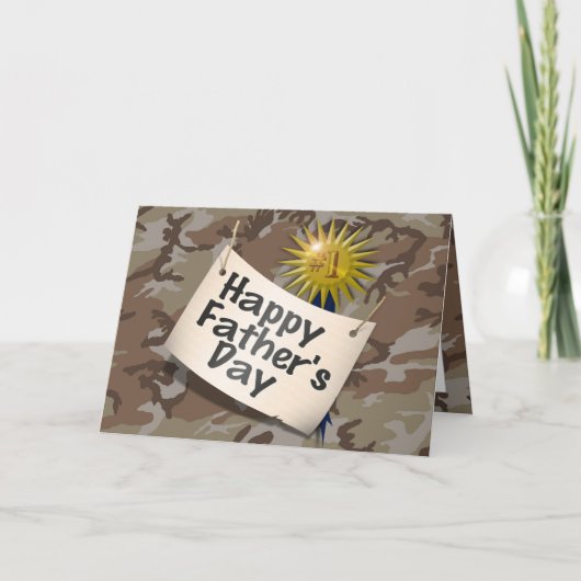 Happy Vathers Day zu meinem 1. Vater Karte (Vorderseite)