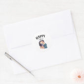 Happy Vathers days Labels Runder Aufkleber (Umschlag)