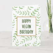 Happy Vegan Birthday Karte (Vorderseite)