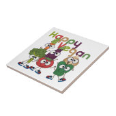 Happy Vegan Fliese (Seite)