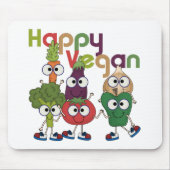 Happy Vegan Mousepad (Vorne)