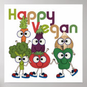 Happy Vegan Poster (Vorne)