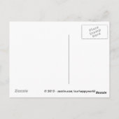 Happy Veggies Postkarte (Rückseite)