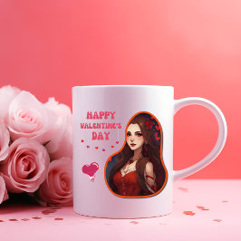 Happy Velentine's Day - Darling Valentine Liebe Zweifarbige Tasse