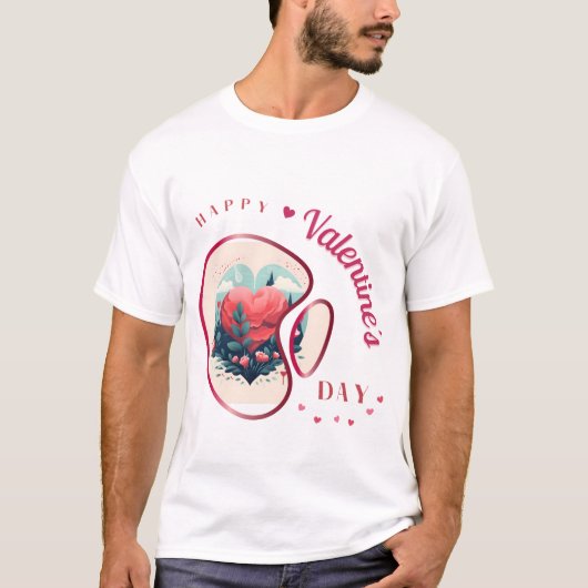 Happy Velentine's Day - leidenschaftliche Liebe T-Shirt (Vorderseite)