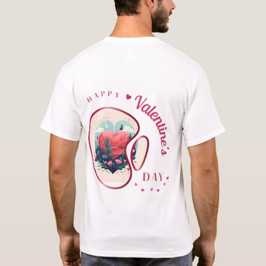 Happy Velentine's Day - leidenschaftliche Liebe T-Shirt (Rückseite)