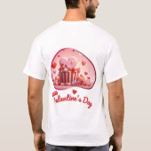 Happy Velentine's Day - Romantische Zuneigung T-Shirt (Rückseite)