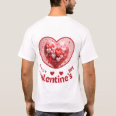 Happy Velentine's Day - Romantischer Splendor T-Shirt (Rückseite)