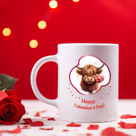 Happy Velentine's Day - Sweetheart's Kiss Zweifarbige Tasse