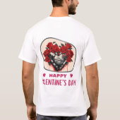Happy Velentine's Day - Wärme T-Shirt (Rückseite)