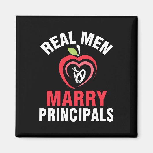 Happy Verheiratet Wedding Bride Groom Real Men Mar Magnet (Vorne)
