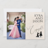 Happy Verlobung Ankündigung (Vorderseite)