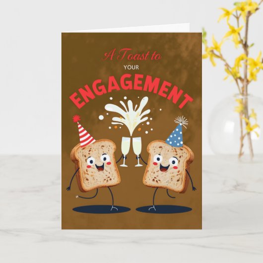 Happy Verlobung Card Karte (Gelbe Blume)