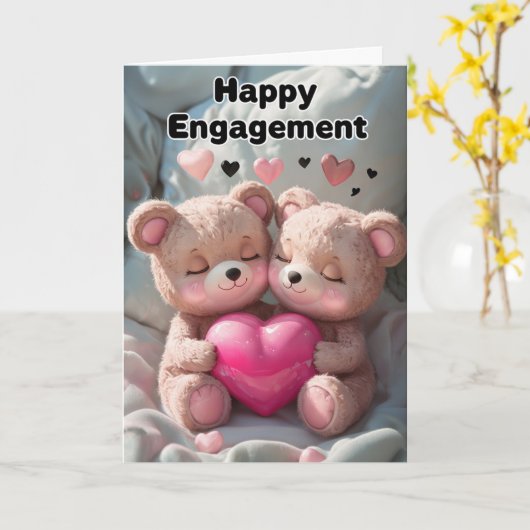 Happy Verlobung Card Karte (Gelbe Blume)