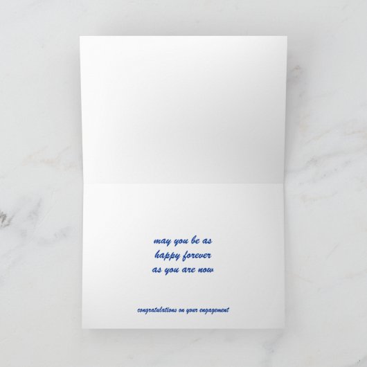 Happy Verlobung Karte (Innenseite)